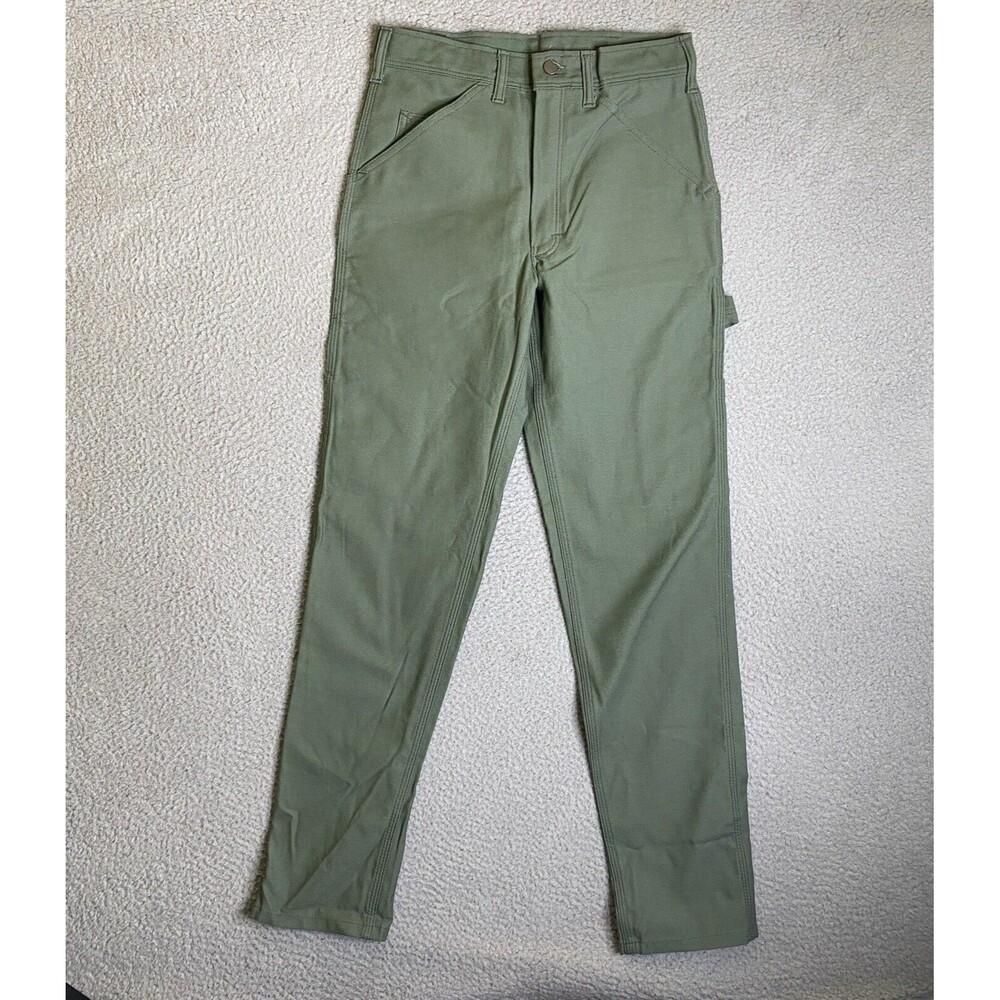 Stan Ray Pants Women 26x32 Green Carpenter Cargo Painter Work USA UO Casual NWOT